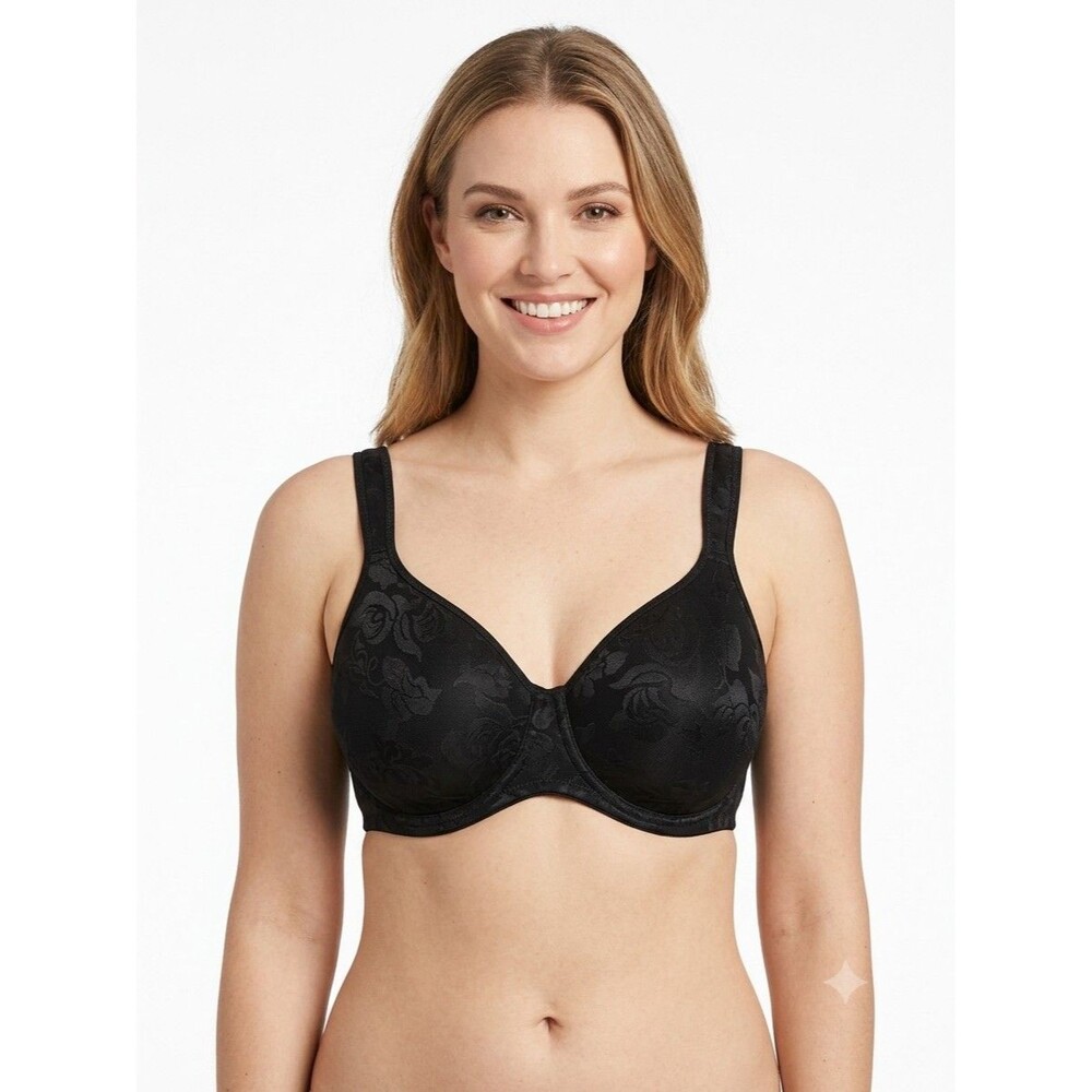 Wacoal Awareness Full Figure Contour Lined Underwire Bra Black Size 34DDD 853167